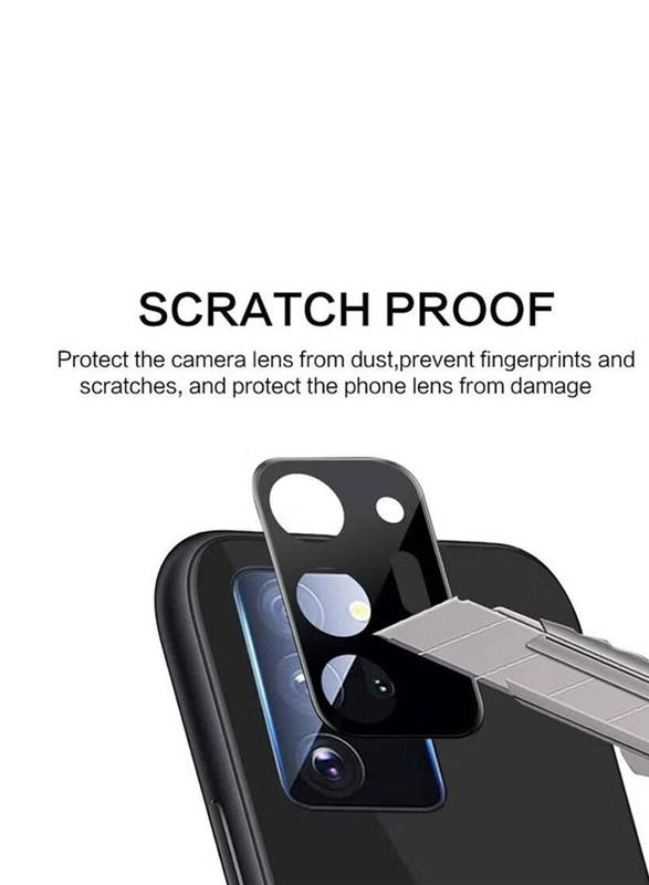 Samsung Galaxy A71 Camera Lens Protector, 2 Pieces, Black