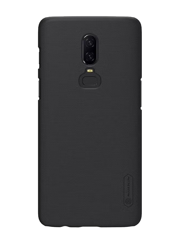 Nillkin OnePlus 6 Super Frosted Shield Hard PC Mobile Phone Back Case Cover, Black