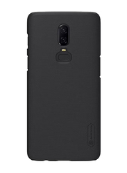 Nillkin OnePlus 6 Super Frosted Shield Hard PC Mobile Phone Back Case Cover, Black