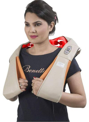 Shoulder & Neck Massager with Heat, One Size, Beige