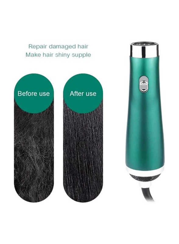 2 in 1 Electric Hair Dryer Hair Straightener Curler Comb, Pink/Black