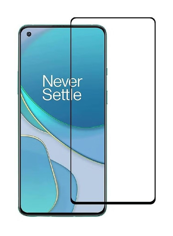 OnePlus 8T Tempered Glass Screen Protector, Clear/Black