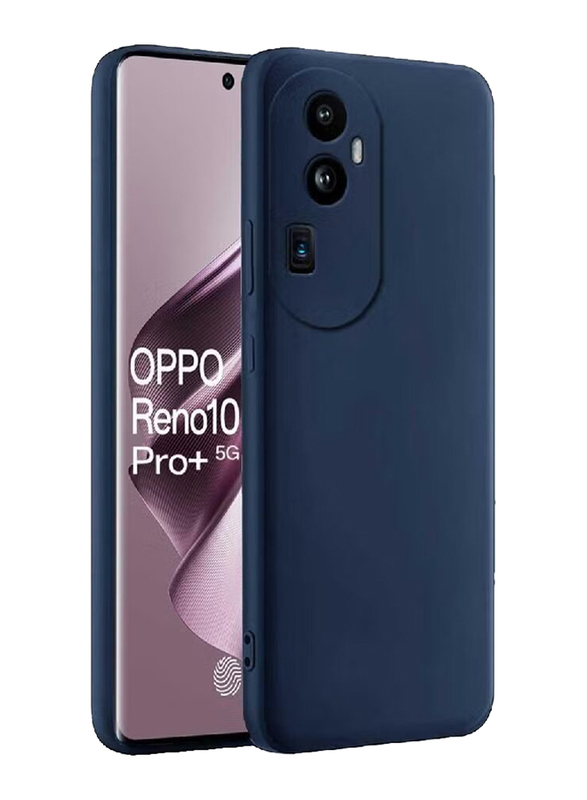 

ZooMee Oppo Reno 10 Pro Plus 5G Protective Liquid Silicone Rubber Camera Protection Ultra Slim Mobile Phone Case Cover, Blue