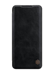 Nillkin Redmi Poco F3 Protective Leather Mobile Phone Flip Case Cover, Black