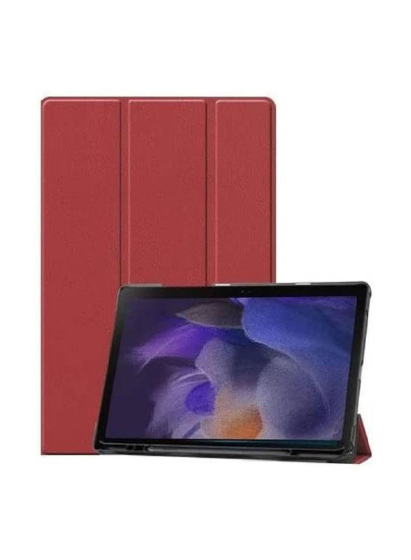 Samsung Galaxy Tab A7 LITE Protective Tablet Flip Case Cover with Pen Slot, Red