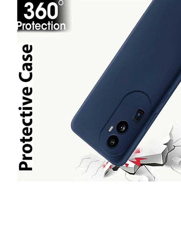 ZooMee Oppo Reno 10 Pro Plus 5G Protective Liquid Silicone Rubber Camera Protection Ultra Slim Mobile Phone Case Cover, Blue