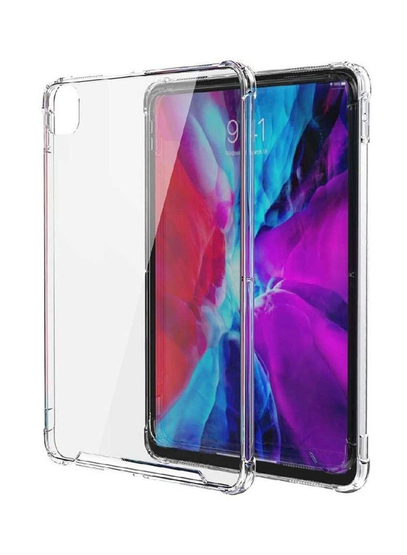 Apple iPad Pro 6th Gen 12.9 Inch Slim TPU Gel Bumper Scratch Resistant Tablet Back Case Cover, Clear