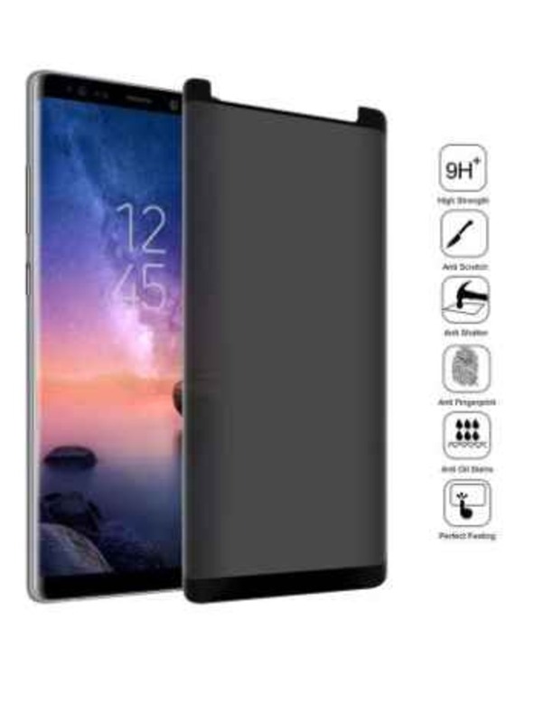 Samsung Galaxy Note 9 Tempered Glass Screen Protector, Clear/Black