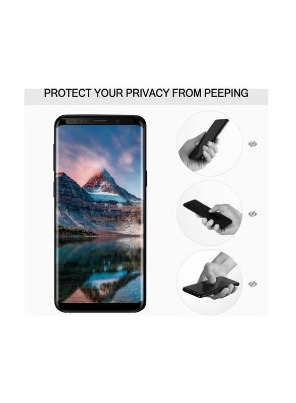 Samsung Galaxy S9+ Tempered Glass Screen Protector, Clear/Black