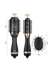 Ceramic Styler & Volumizer Brush Blow Dryer Styler, Black