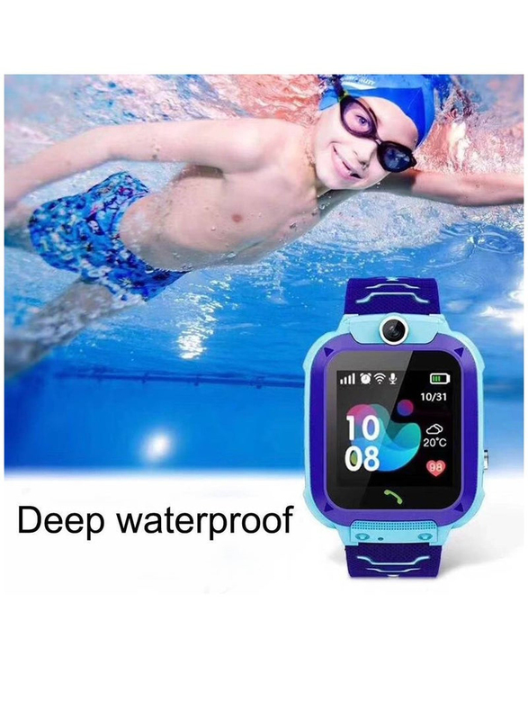 Kids Ultra-Thin Waterproof Tracker Smartwatch, with Phone Call Feature, Blue