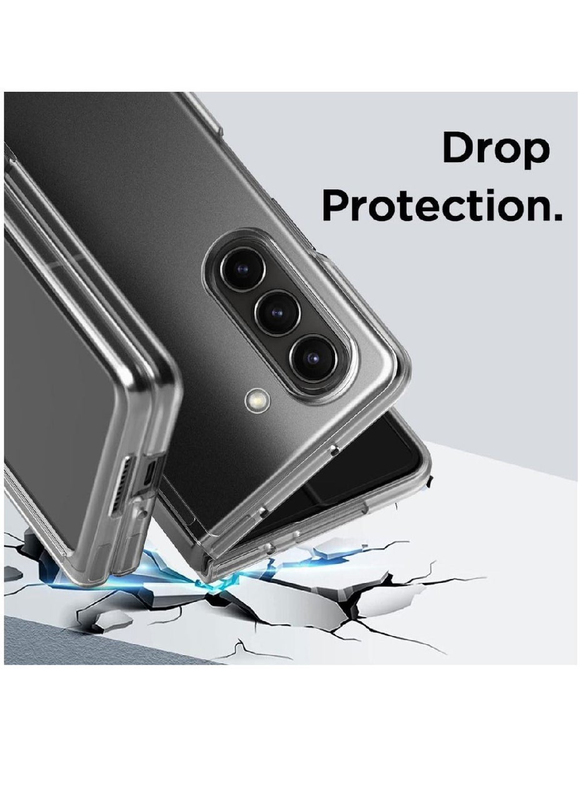 Hyx Samsung Galaxy Z Fold 5 Ultra-Thin Slim Fit Transparent Hard PC Protective Mobile Phone Case Cover, Clear