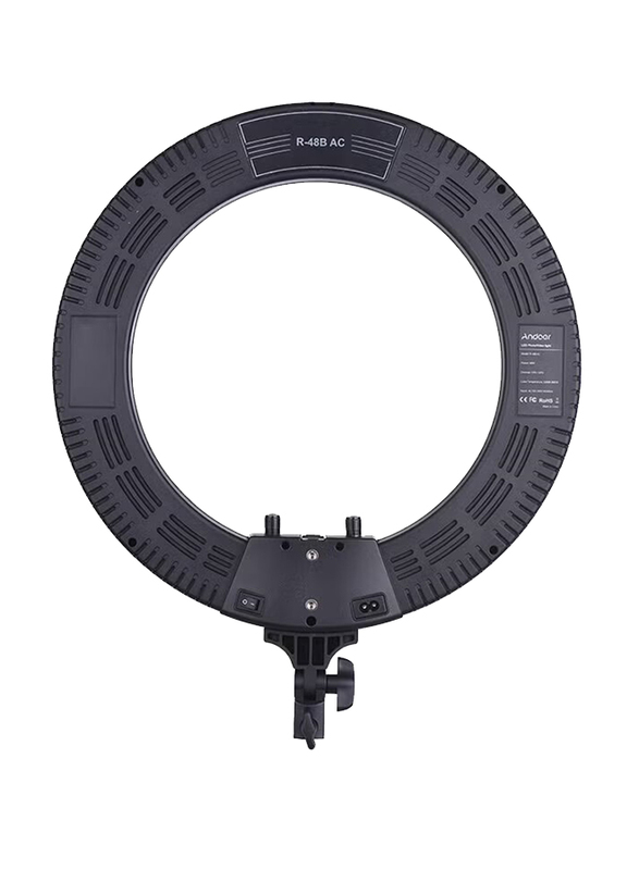 Andoer Universal 432 48W LED Ring Light Kit, Black/White