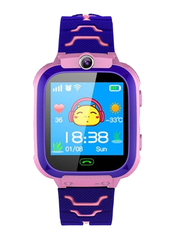 Ultra-thin Waterproof Kids Smartwatch with Tracker Phone Call, Pink/Purple