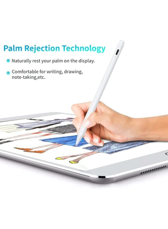 Apple iPad Stylus Pen with Active Pencil Tilting, White