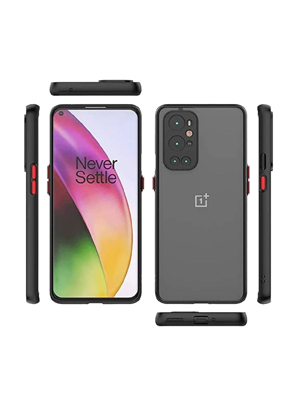 OnePlus 9 Pro Matte Protective Mobile Phone Back Case Cover, Black