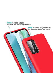 Samsung Galaxy A72 5g Soft Silicone Protective Mobile Phone Case Cover, Red