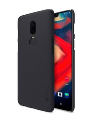 Nillkin OnePlus 6 Protective Crystal Frosted Mobile Phone Back Case Cover, Black