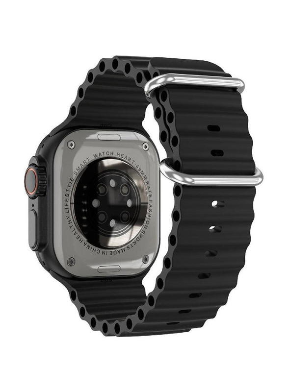 49mm Smartwatch, HD Screen Bluetooth Calling IP68 Waterproof Fitness Bracelet, Black