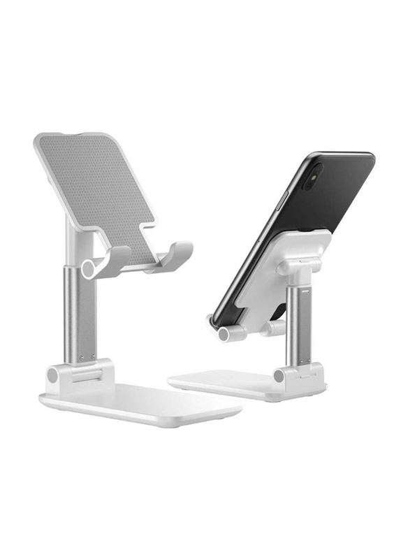 Foldable Mobile Phone And Tablet Stand Mount, White