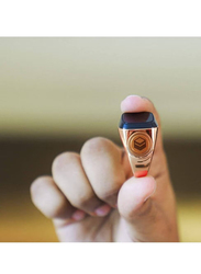 Digital Bluetooth Smart Zikr Tasbih Ring Prayer Reminder with OLED Display, Rose Gold