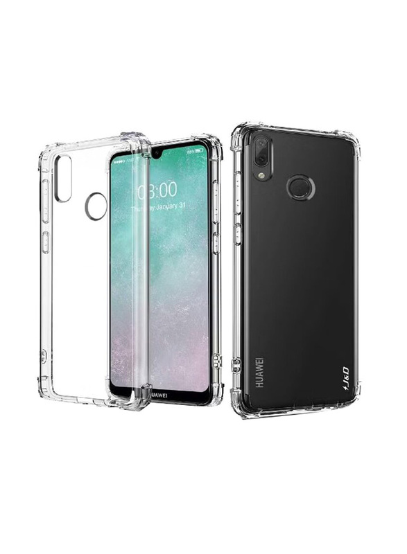 Huawei Y7 Prime 2019 Crystal Clear Shockproof TPU Bumper Mobile Phone Case Cover, Transparent