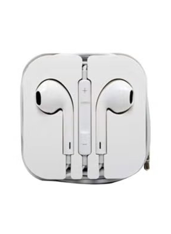 Wired In-Ear Earphone with Mic, White