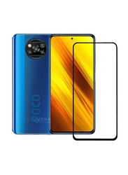 Poco X3 NFC Protective 5D Full Glass Screen Protector, Clear/Black