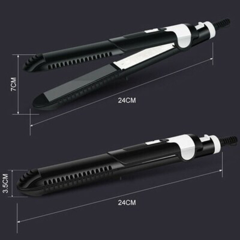 Yuchun Hair Straightener Curler Hair Flat Iron, Black