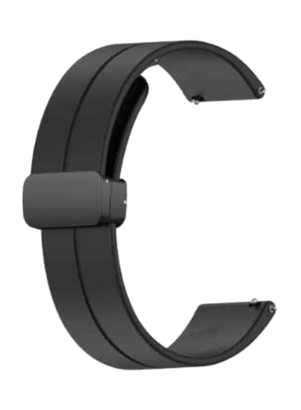 Perfii Silicone Band for Garmin Vivoactive 4/Garmin Venu 2, Black