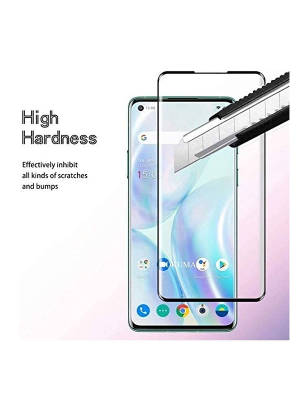 Oneplus 8 Pro 5D Tempered Glass Screen Protector, 2 Pieces, Clear