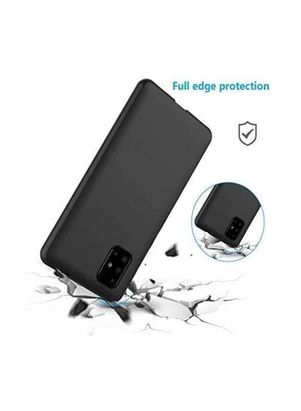 Samsung Galaxy A31 Protective Soft Silicone Mobile Phone Case Cover, Black