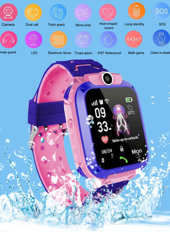 Q12 Kids Intelligent Waterproof Anti-Lost Smartwatch, Pink