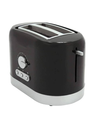 Xiuwoo 2 Slice Bread Countertop Toaster with Heating Control & Detachable Crumb Tray, 870W, Black
