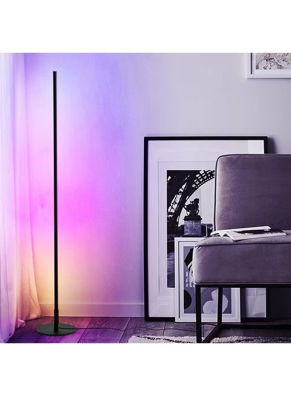 Kuying Led Corner Floor Standing Lamp With Remote Control, Multicolour