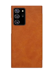 Nillkin Samsung Galaxy Note 20 Ultra Qin Leather Mobile Phone Flip Case Cover, Brown