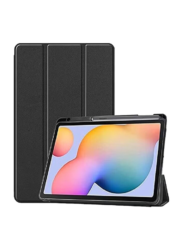 Samsung Galaxy Tab S6 Lite SM-P610 Protective Smart Slim Stand Hard Back Case Cover with Pen Slot, Black