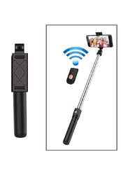 K07 Integrated Tripod Wireless Selfie Stick for Smart Phone, Black