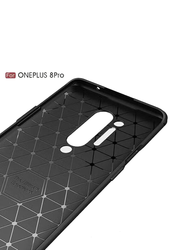 OnePlus 8 Pro TPU Shock Absorption Mobile Phone Case Cover, Black