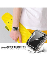 2-Piece TPU Full Anti Scratch Bumper Protector Smartwatch Case Cover for Apple Watch 38/40mm, Clear