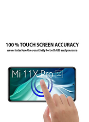 Xiaomi Mi 11X Pro Tempered Glass Screen Protector, Clear/Black