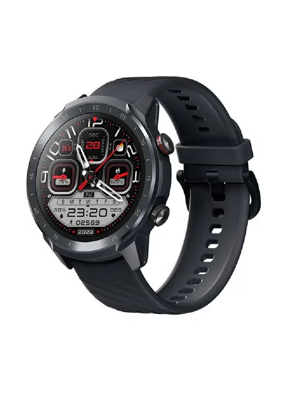 Mibro 1.39-inch HD Round Screen A2 Sporty Smartwatch with Bluetooth Calling, Black