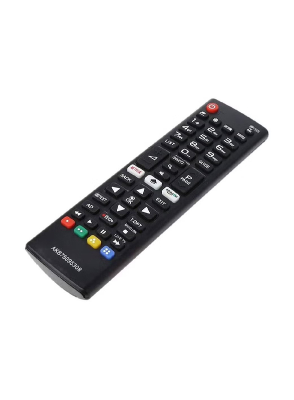 Ics LG Remote Control for LG LED LCD Plasma 3D Smart TVs, AKB75095308, Black