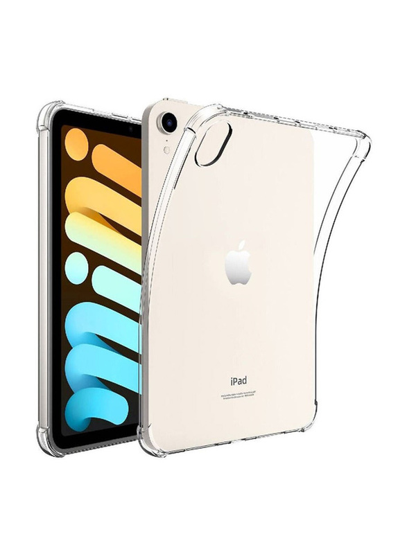 Apple iPad Mini 6 (6th Gen) 2021 Ultra Clear Soft Flexible Transparent Bumper Back Mobile Phone Case Cover, Clear