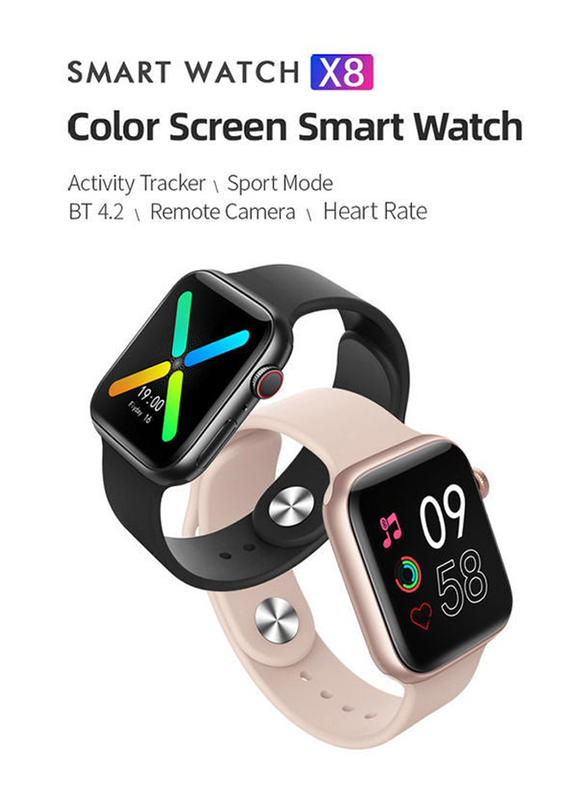 1.54-inch Full Touch Screen Smartwatch, for Android iOS Phones, Rose Gold