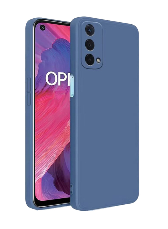 Olliwon Oppo A93 5G Protective Anti-Scratch Soft Silicone Back Mobile Phone Case Cover, Blue