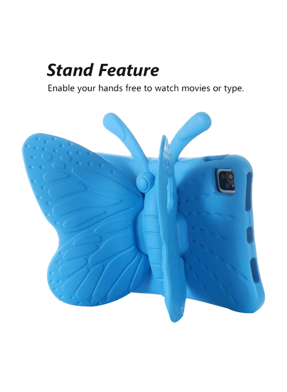 Apple iPad 4th Gen 10.9inch 2020/iPad Pro 11inch 2020/2018 Kids EVA Foam Shockproof Kickstand Butterfly Lightweight Mobile Phone Case Cover, Blue