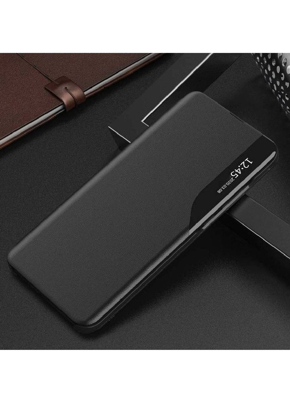 OPPO Reno 10 Pro Protective Smart View Flip Case Mobile Case Cover, Black