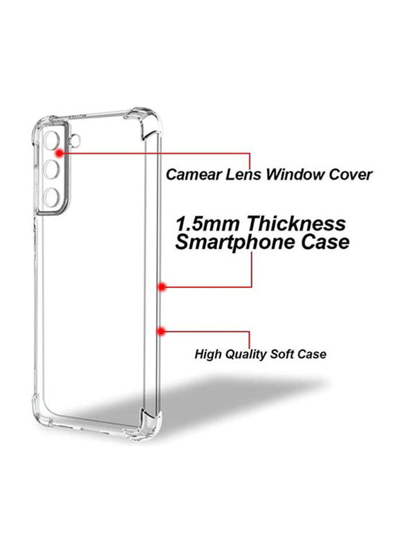 Samsung Galaxy S21 Plus 6.7-inch Fully Cover Edges Protect Mobile Phone Case Cover, Clear