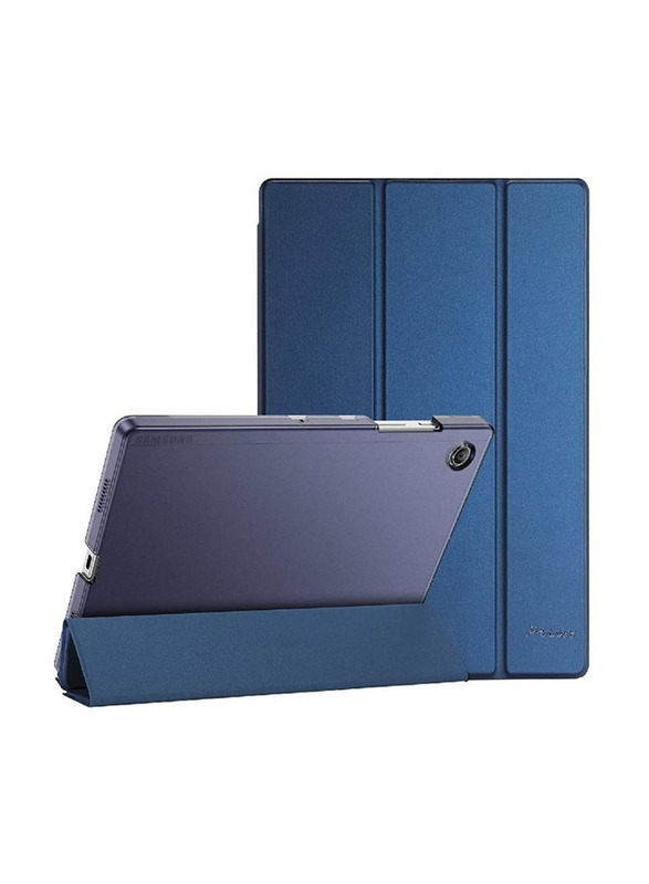 Samsung Galaxy Tab A8 10.5 Inch Protective Tablet Flip Case Cover with Pen Slot, Blue